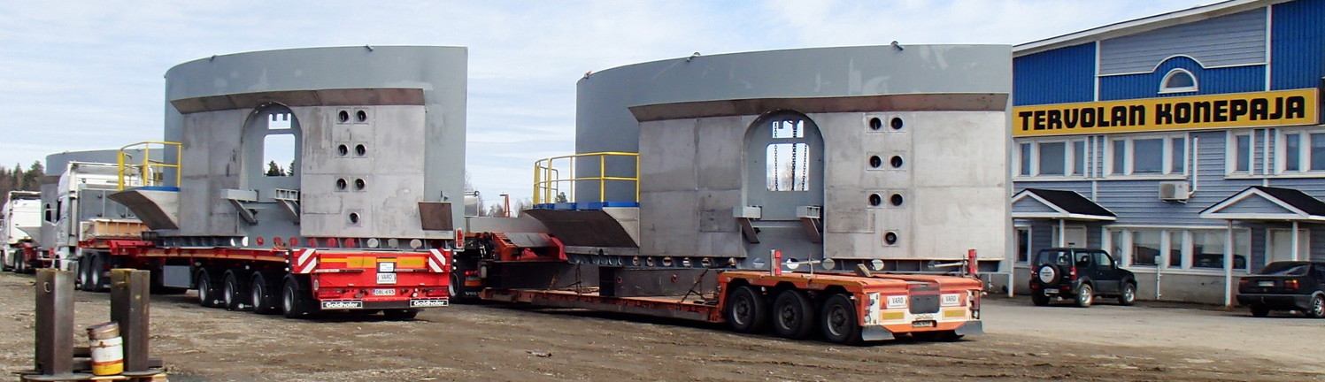 Electronic arc furnace parts shipped for installation